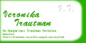 veronika trautman business card